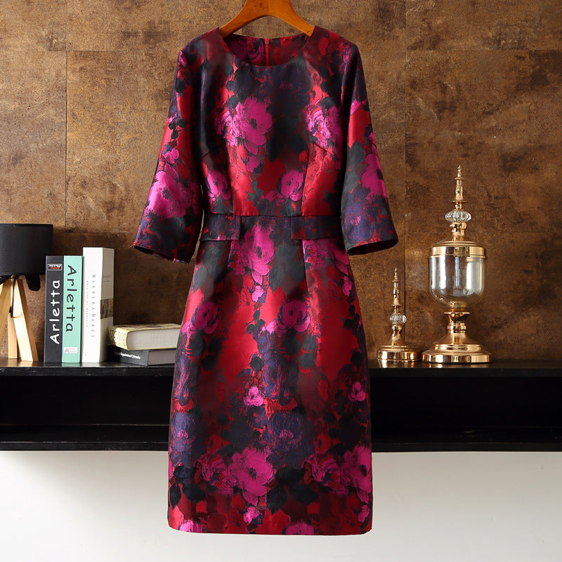 Abito Jacquard Dipinto