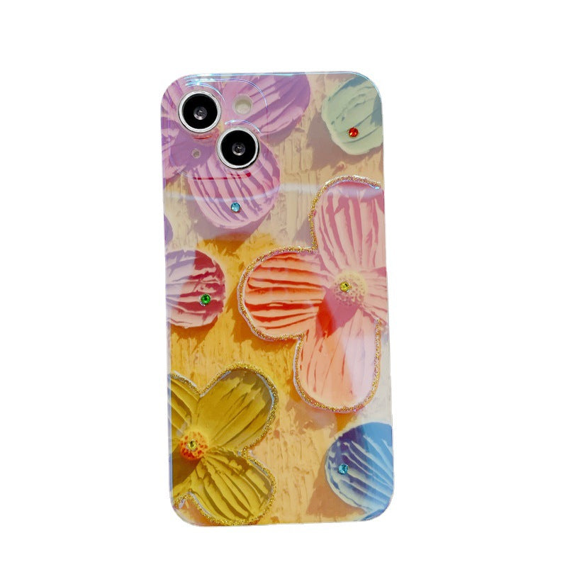 Cover telefono fiori dipinti