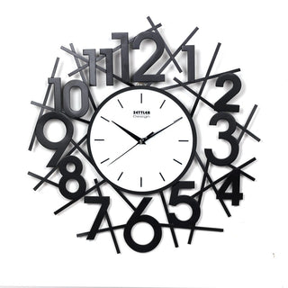 Orologio da parete Numeri geometrici