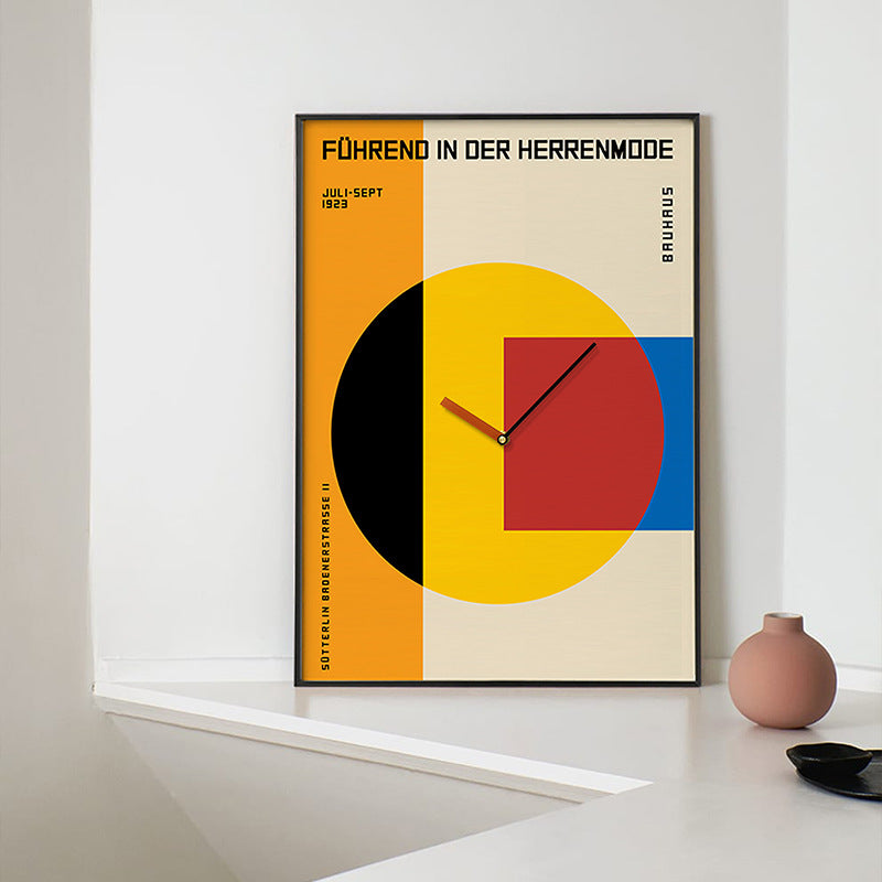 Orologio da parete Bauhaus geometrico