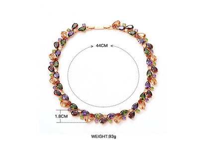 Collana Zirconi Arcobaleno