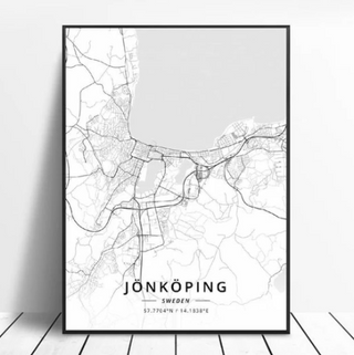Quadro Mappa Città