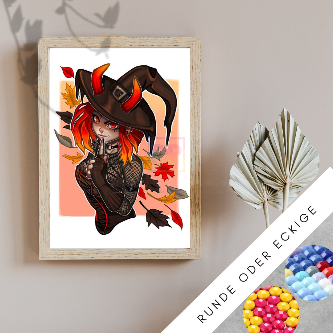 Quadro strega Halloween