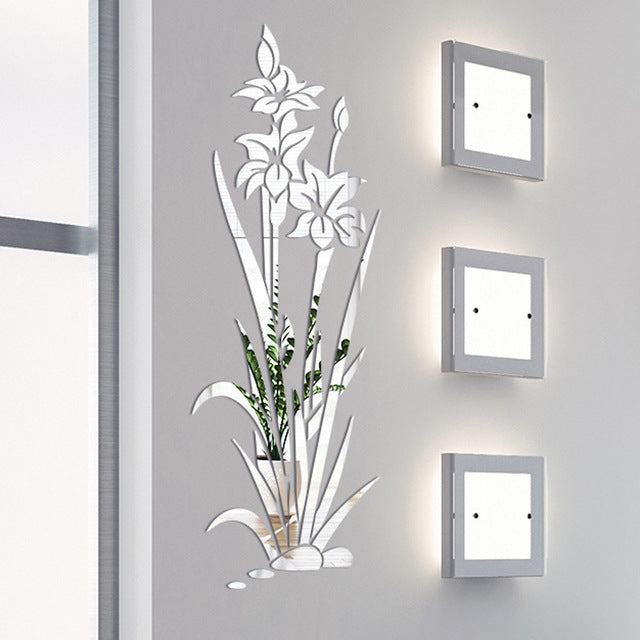 Adesivo murale fiori 3D