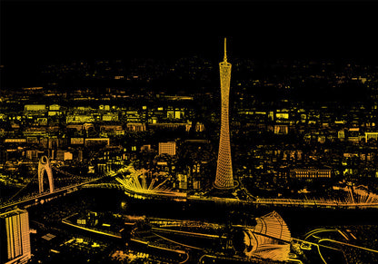 Quadro su tela Città di notte