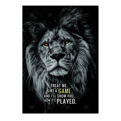 Poster Tigre bianco e nero