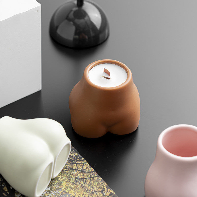 Candela profumata busto ceramica