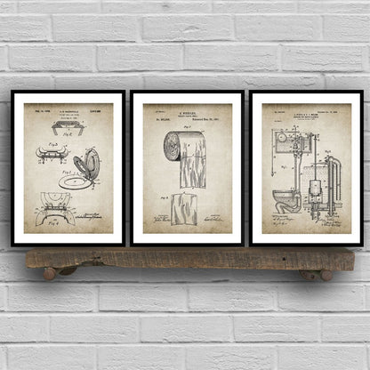Quadro vintage bagno
