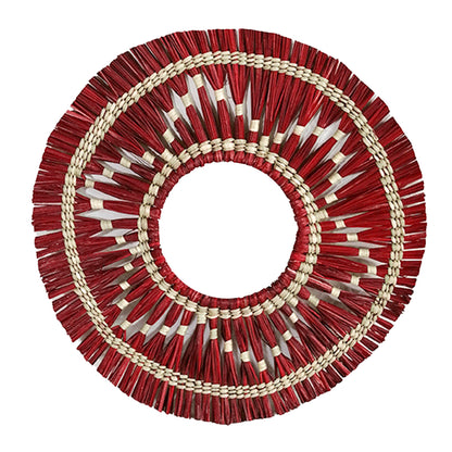 Specchio da parete con nappine