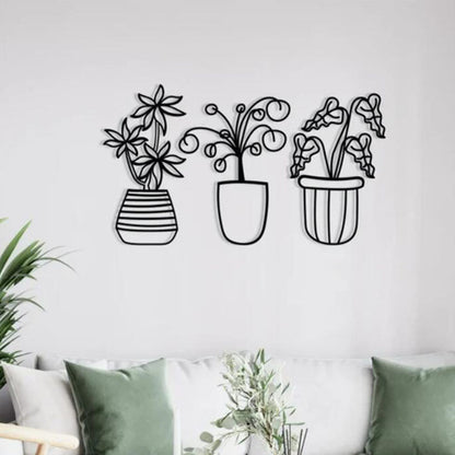 Decorazione Ferro Forma Vaso