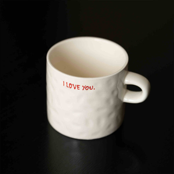 Tazza ceramica lettere stile retrò