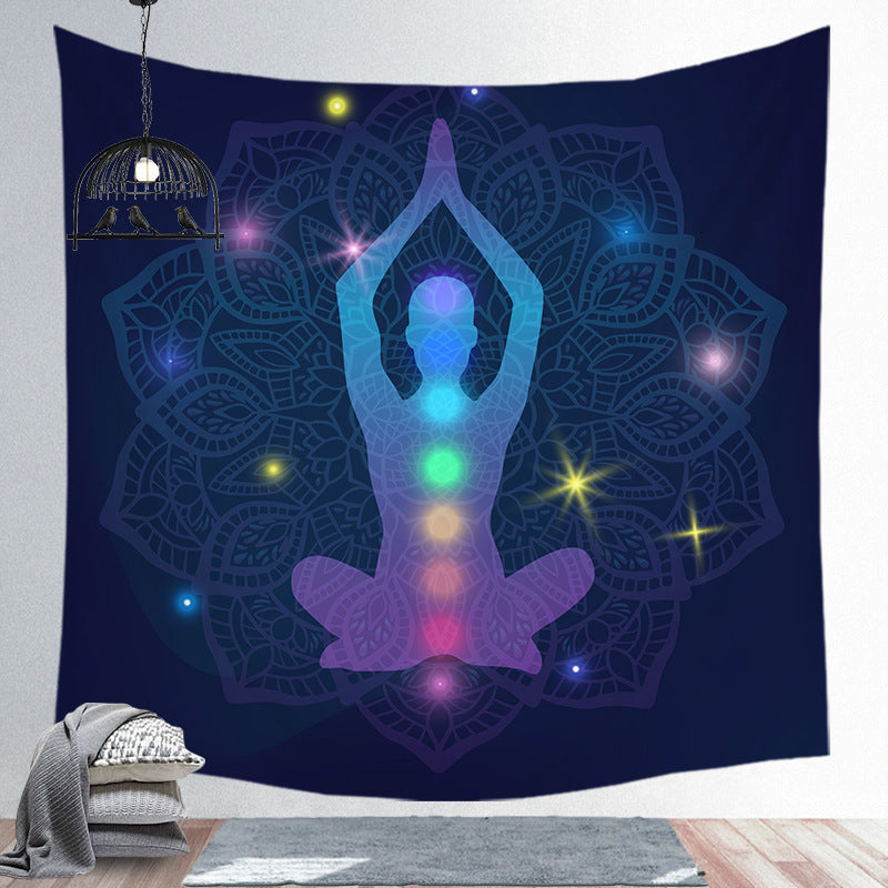 Arazzo Figure meditazione chakra