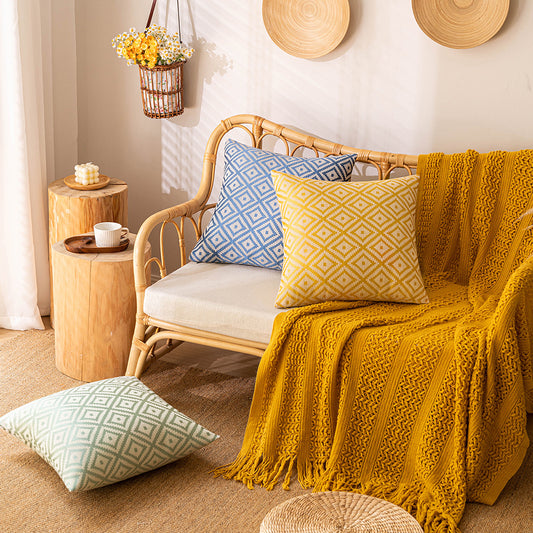 Federa cuscino jacquard doppia