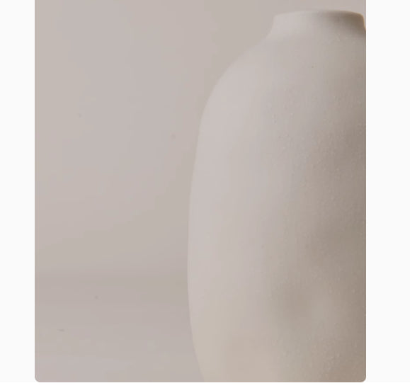 Vaso ceramica bianco