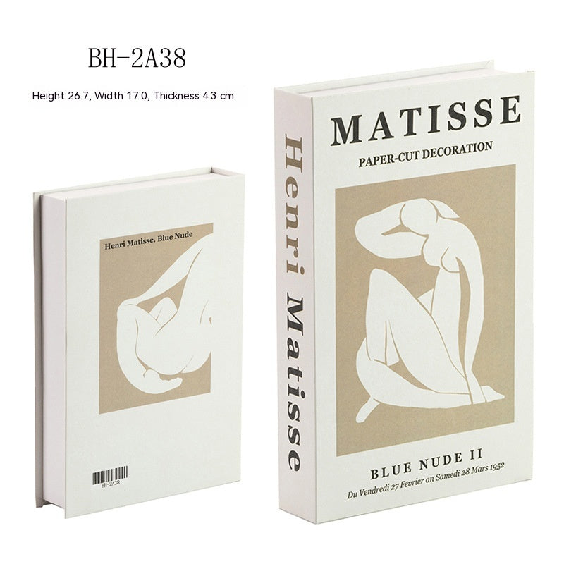 Decorazione libri minimalista