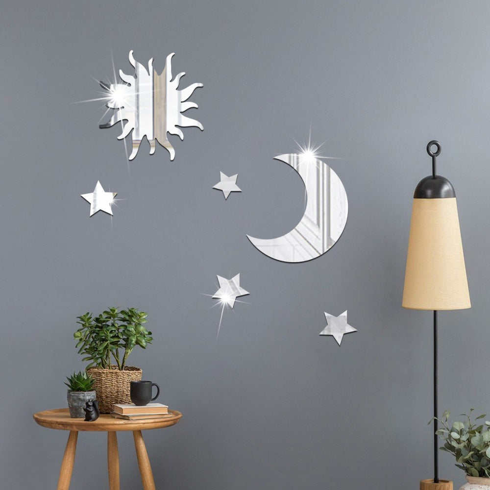 Adesivo stella e luna 3D