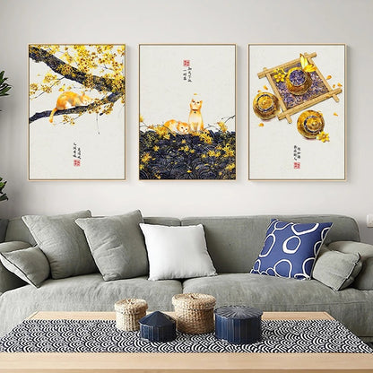 Quadro paesaggio autunnale