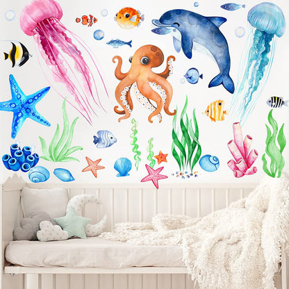 Poster Delfino cartoon estivo