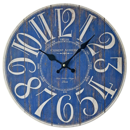 Orologio da parete Numeri romani blu