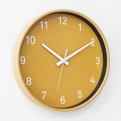 Orologio da parete Giallo minimale