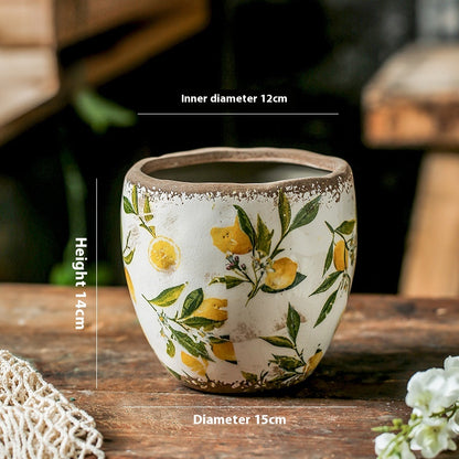 Vaso fiori ceramica retro
