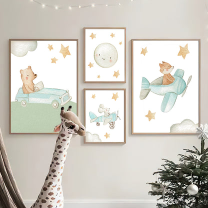 Poster scandinavo bimbi