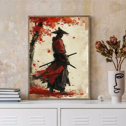 Quadro geisha cartoon