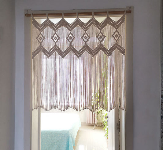 Arazzo Macramé pattern geometrico