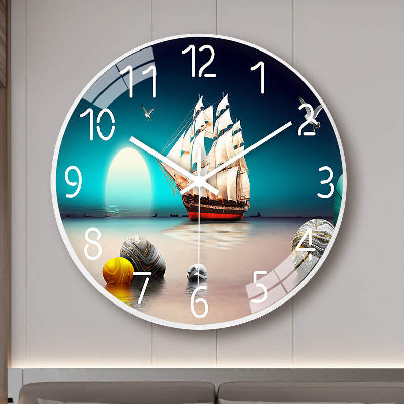 Orologio da parete Nave su mare