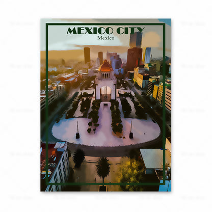 Poster set cinque città europee cornice