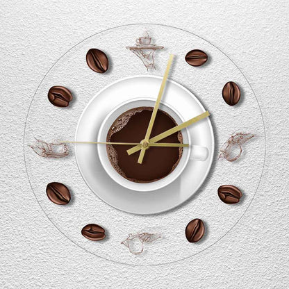 Orologio da parete Tazza caffè chicchi