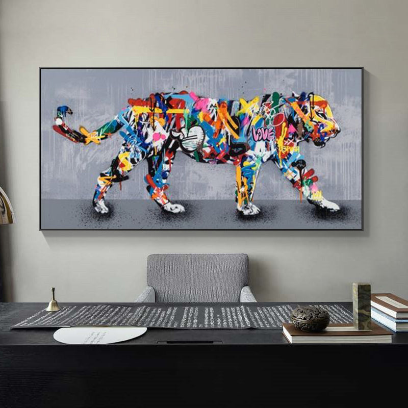 Quadro Tigre Street Art