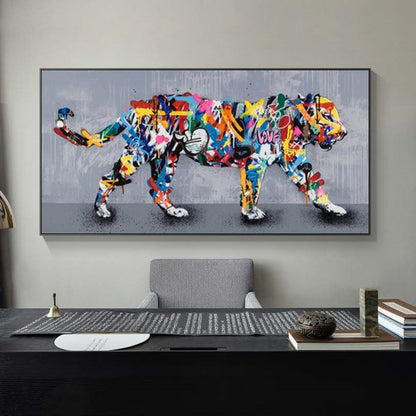 Quadro Tigre Street Art