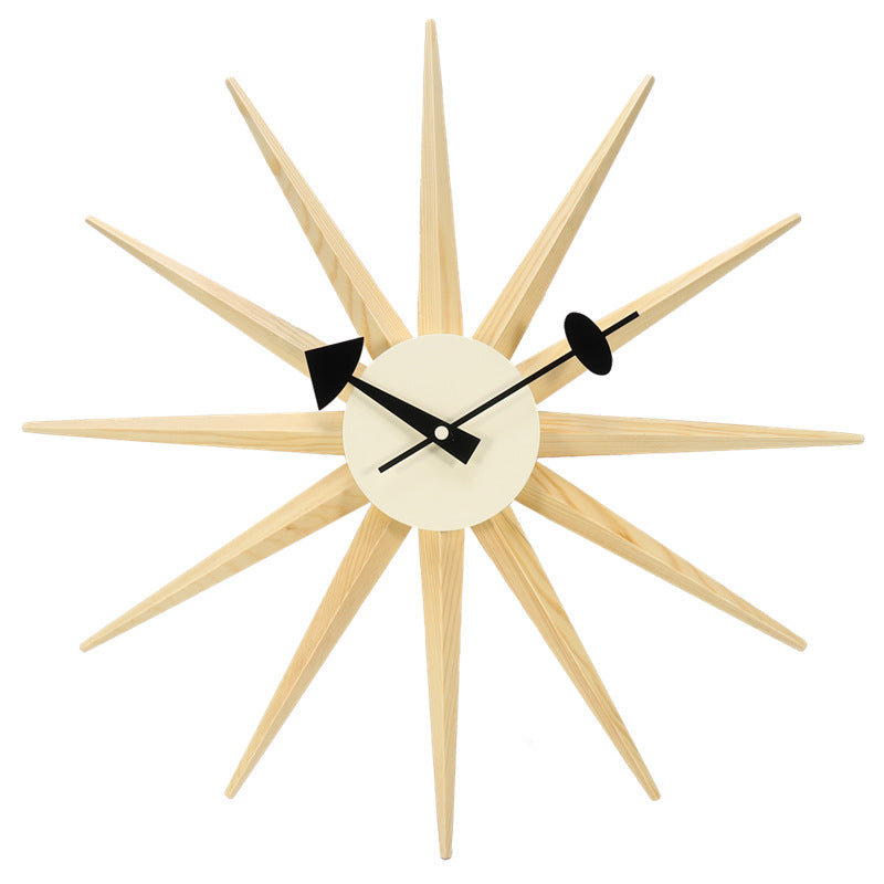 Orologio da parete Sole raggi dorati
