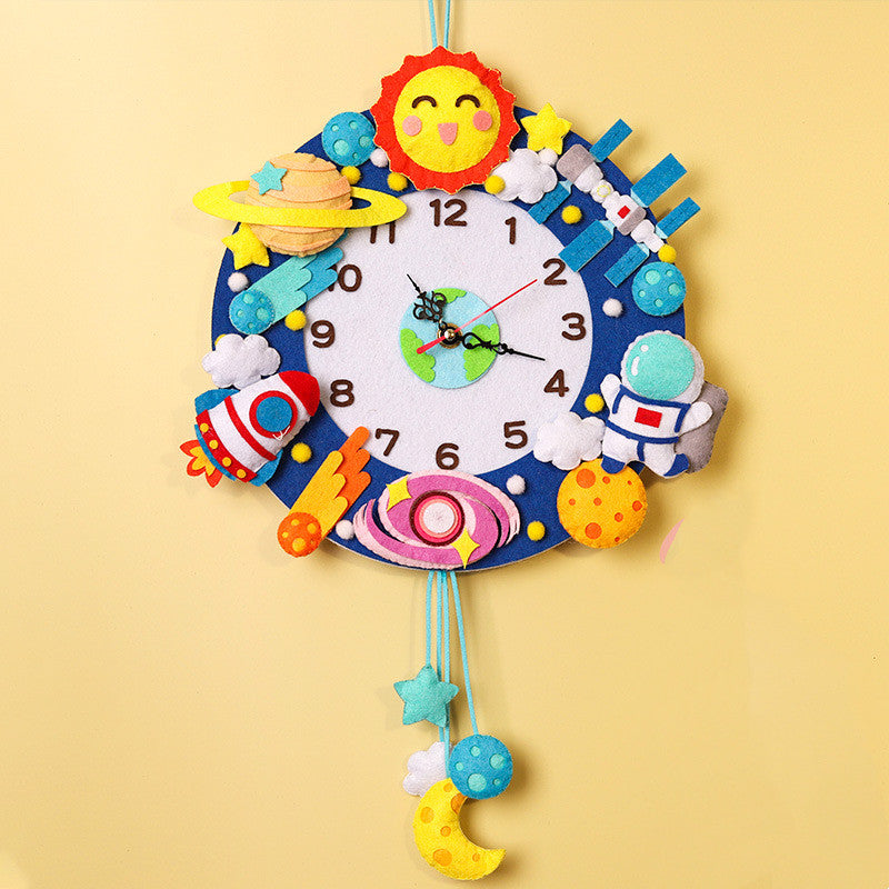 Orologio da parete Spazio tema bambini