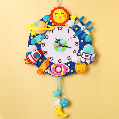 Orologio da parete Spazio tema bambini