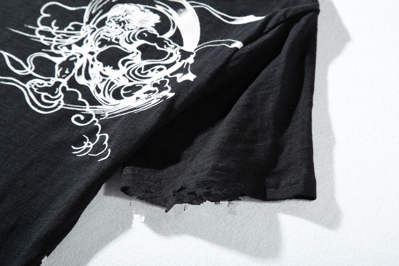 T-shirt Ricamata Ukiyo-e