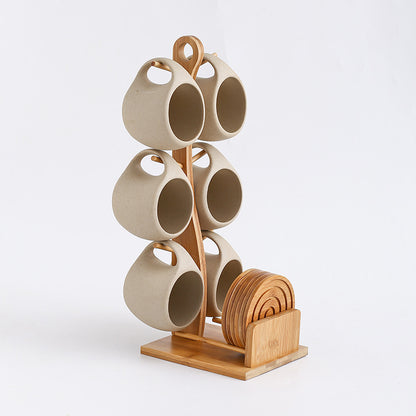 Set caraffa e tazze ceramica
