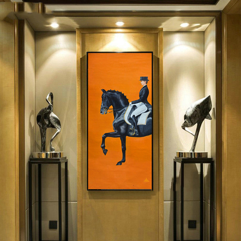 Quadro Cavallo Arancione