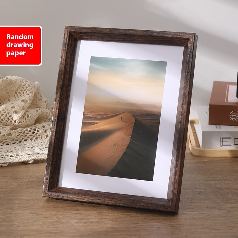Cornice foto legno