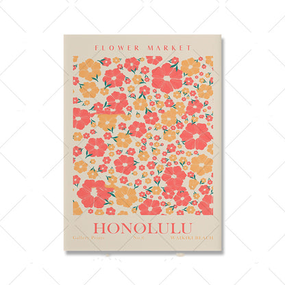 Poster Floreale Vintage
