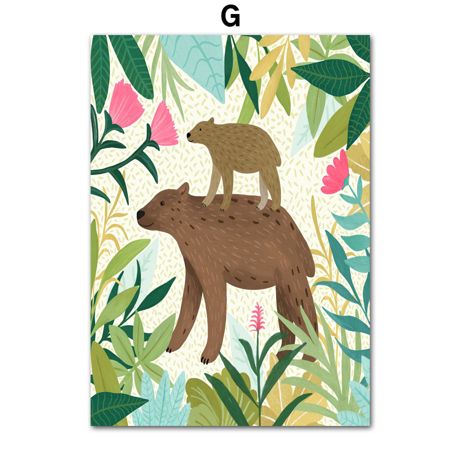 Quadro giungla tropicale
