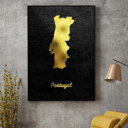 Quadro Mappa Portogallo