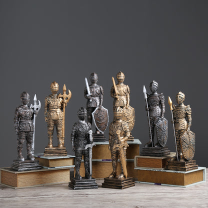 Statuetta guerriero ferro