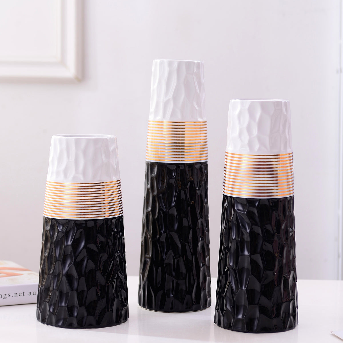 Vaso ceramica bicolore