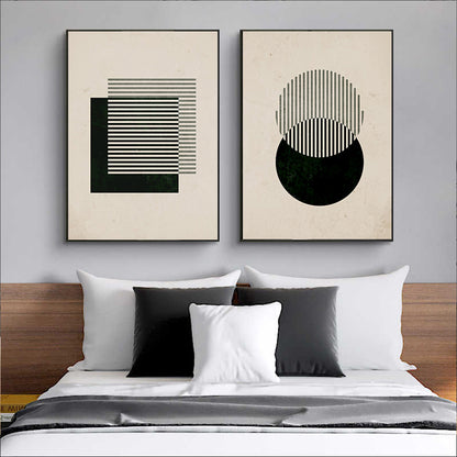 Quadro nero astratto