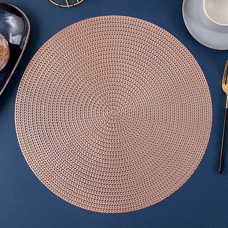 Sottobicchiere rafia piatto trama chevron