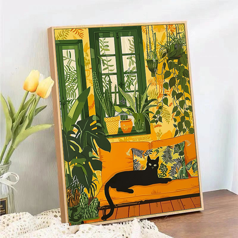 Quadro gatto fumetto