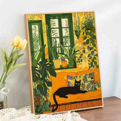 Quadro gatto fumetto