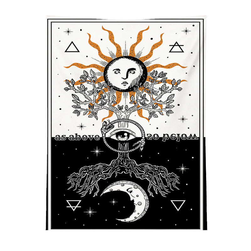 Panno decorativo sole-luna